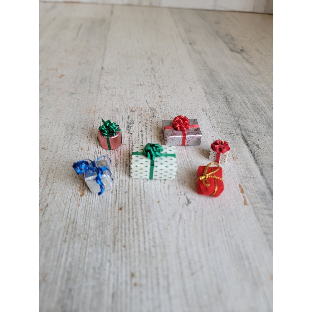 Dollhouse vintage mini gift present Xmas set accessory Unique Home decor